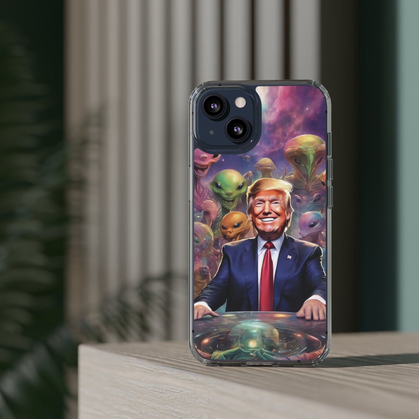 Cool alien Phone case. Trump among the aliens