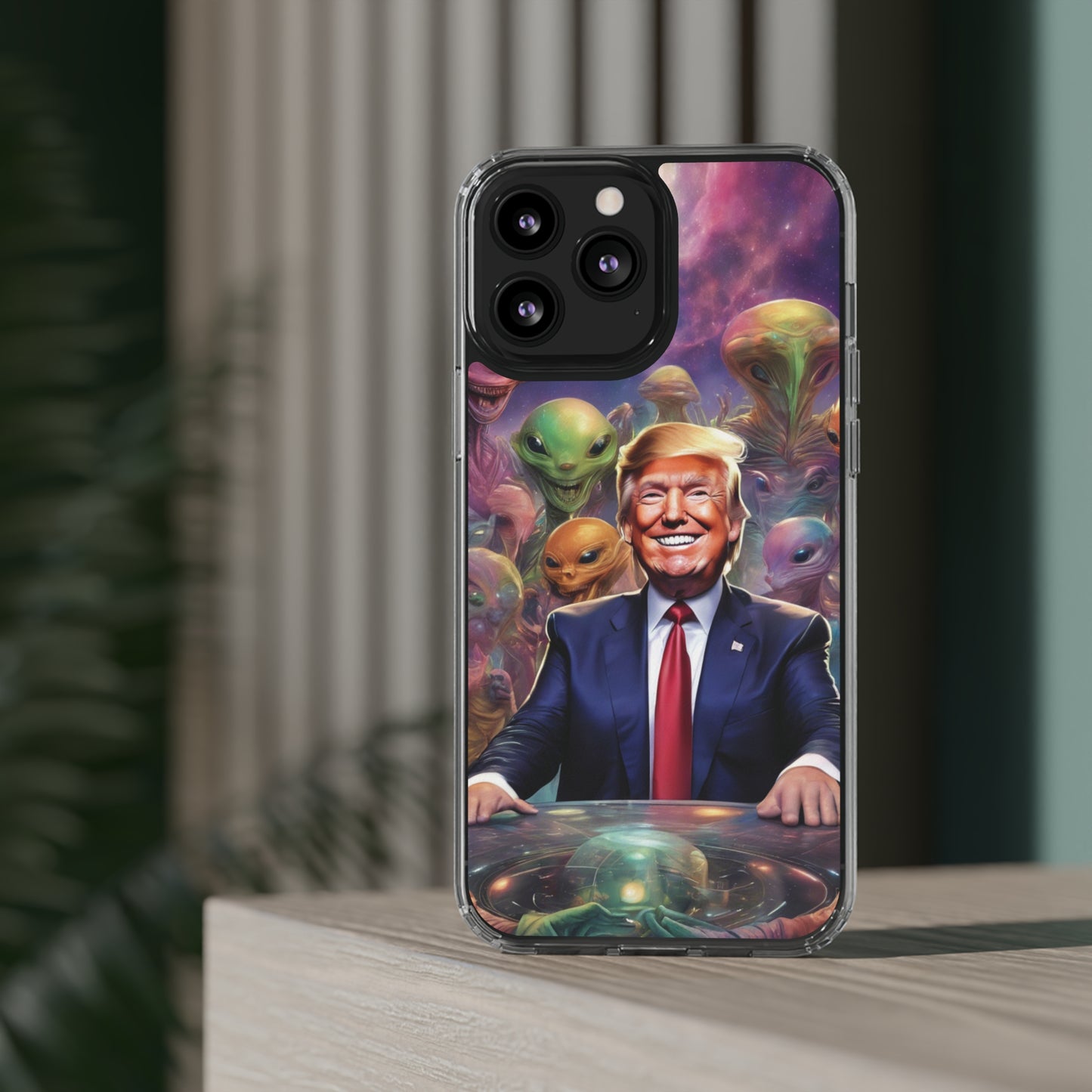 Cool alien Phone case. Trump among the aliens