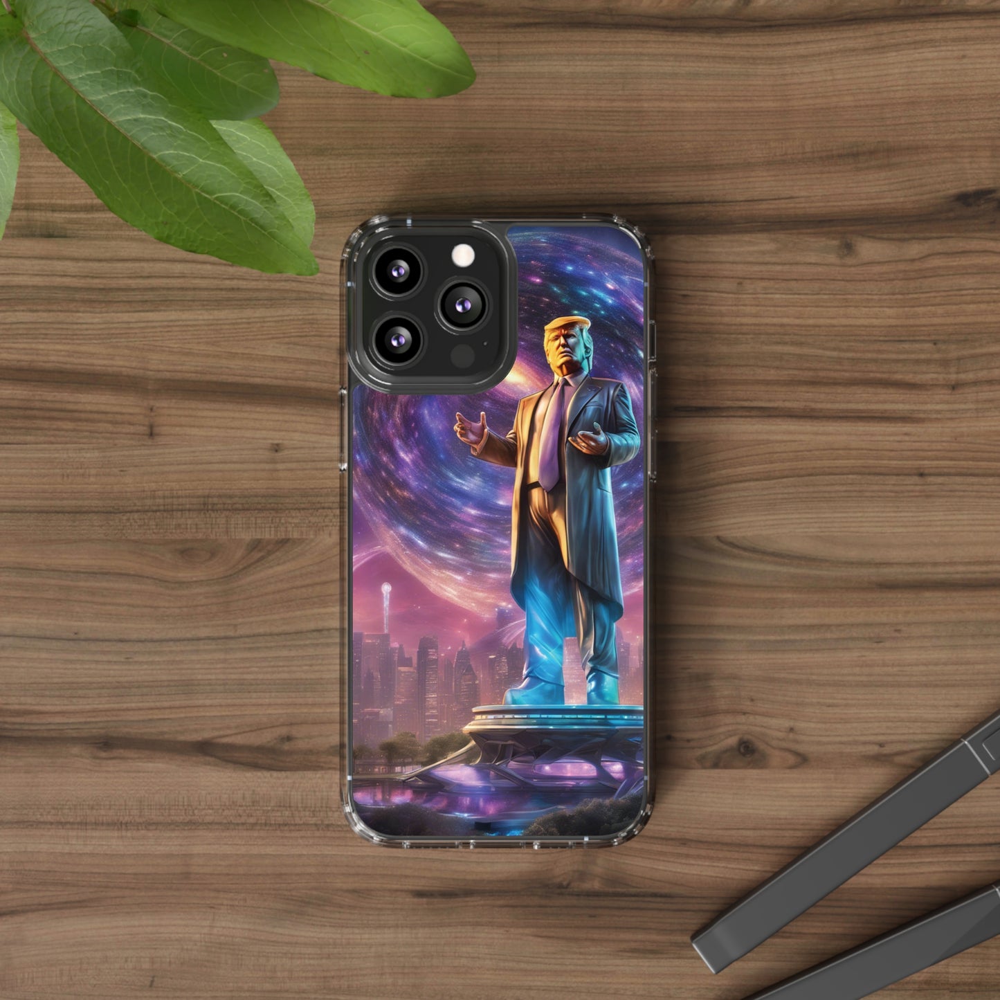 Cool alien style Donald Trump phone case