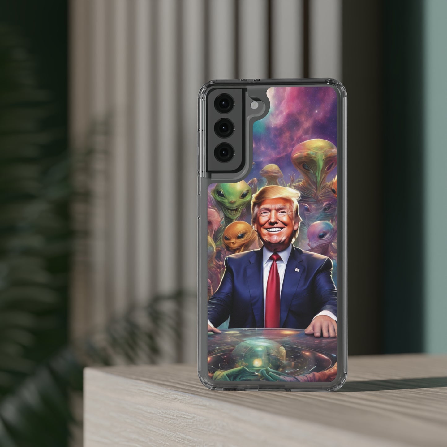 Cool alien Phone case. Trump among the aliens