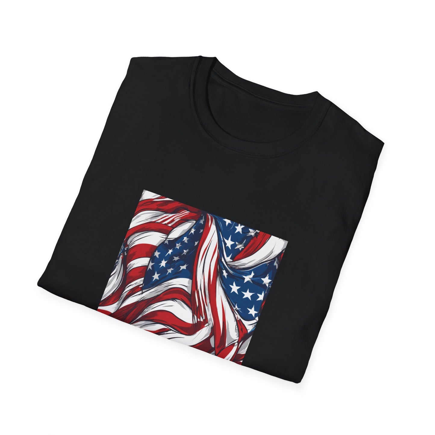 Cool alien American flag T-Shirt