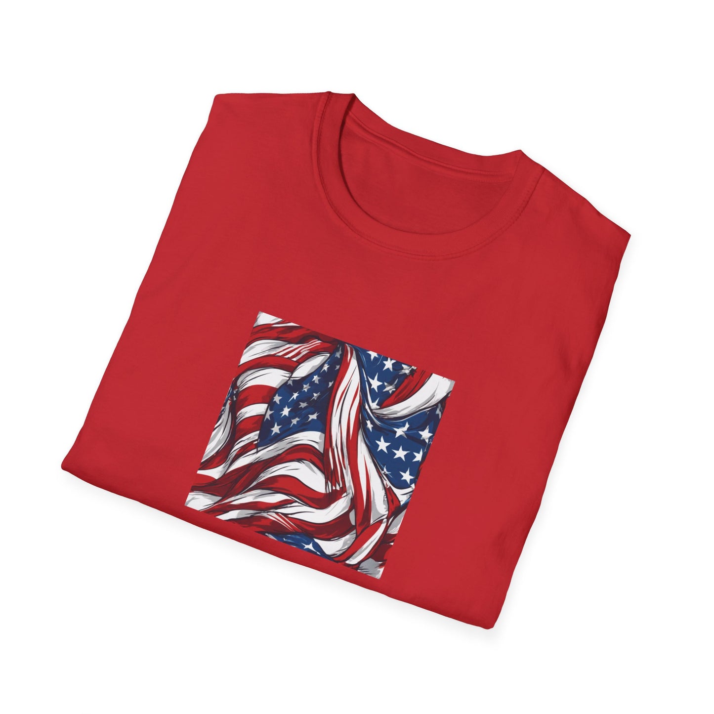 Cool alien American flag T-Shirt