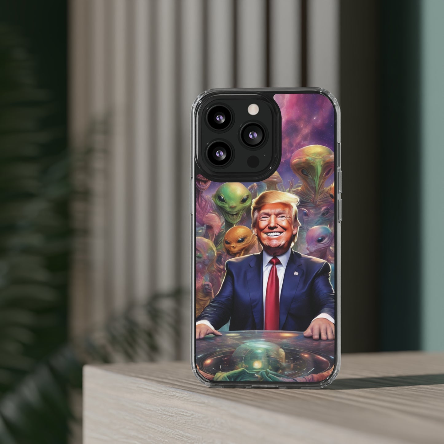 Cool alien Phone case. Trump among the aliens