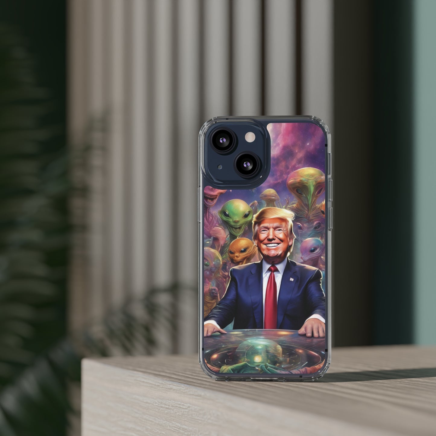 Cool alien Phone case. Trump among the aliens