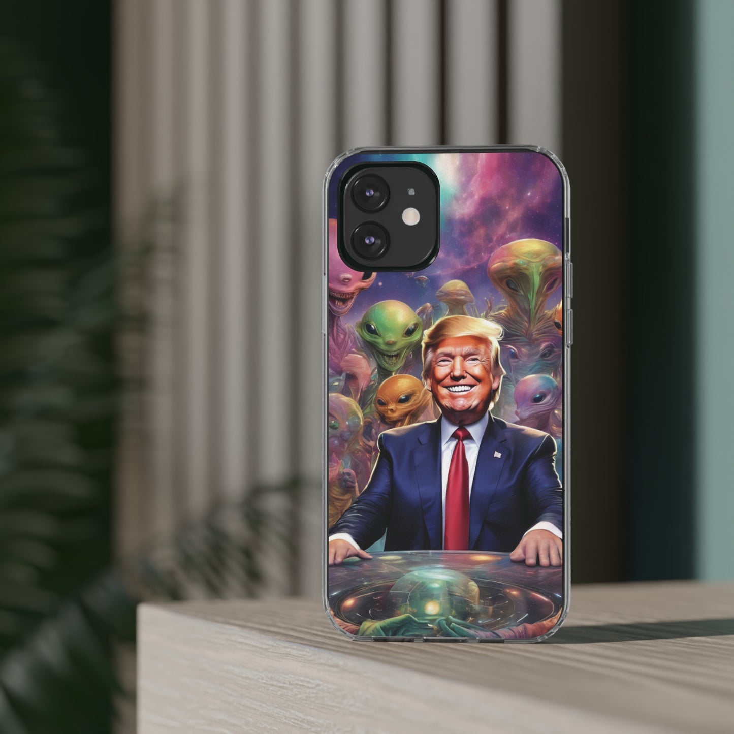 Cool alien Phone case. Trump among the aliens