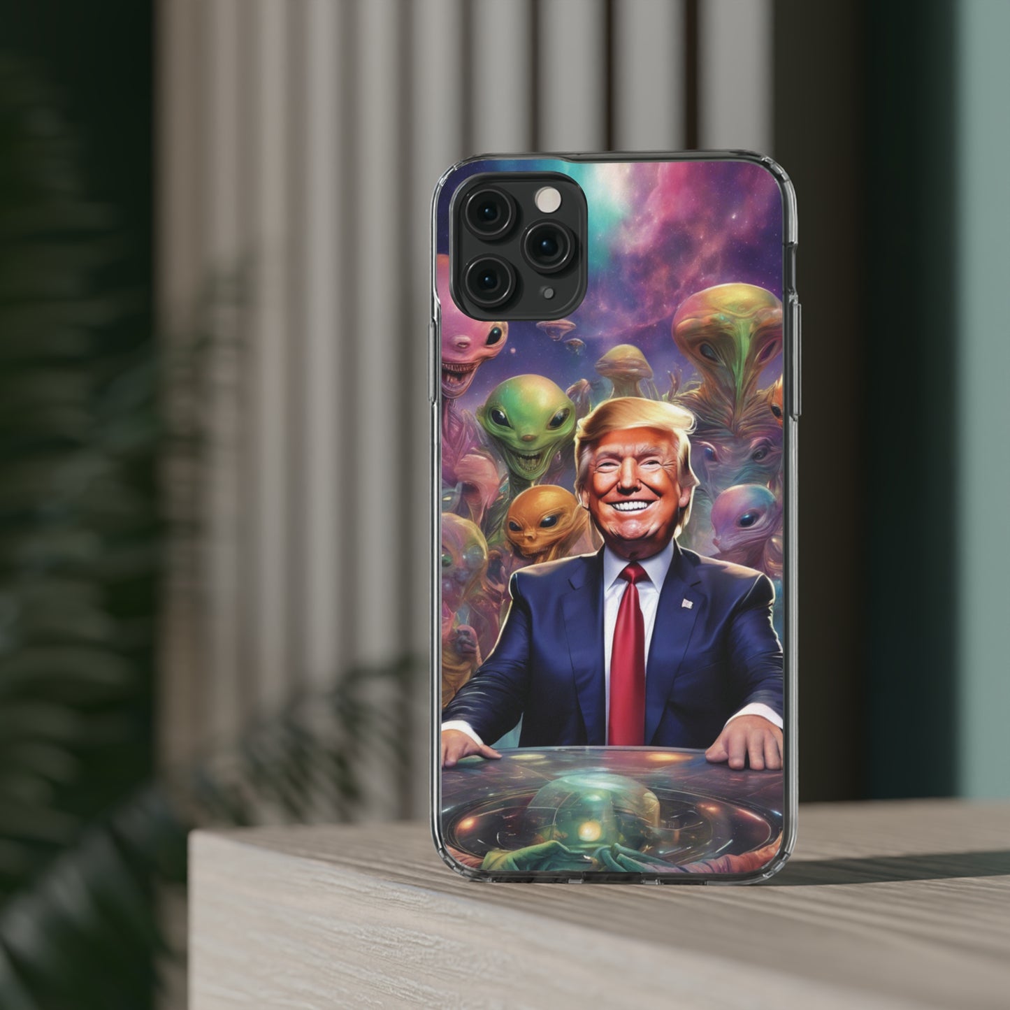 Cool alien Phone case. Trump among the aliens