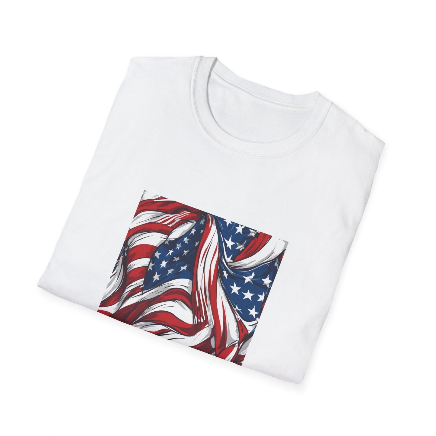 Cool alien American flag T-Shirt