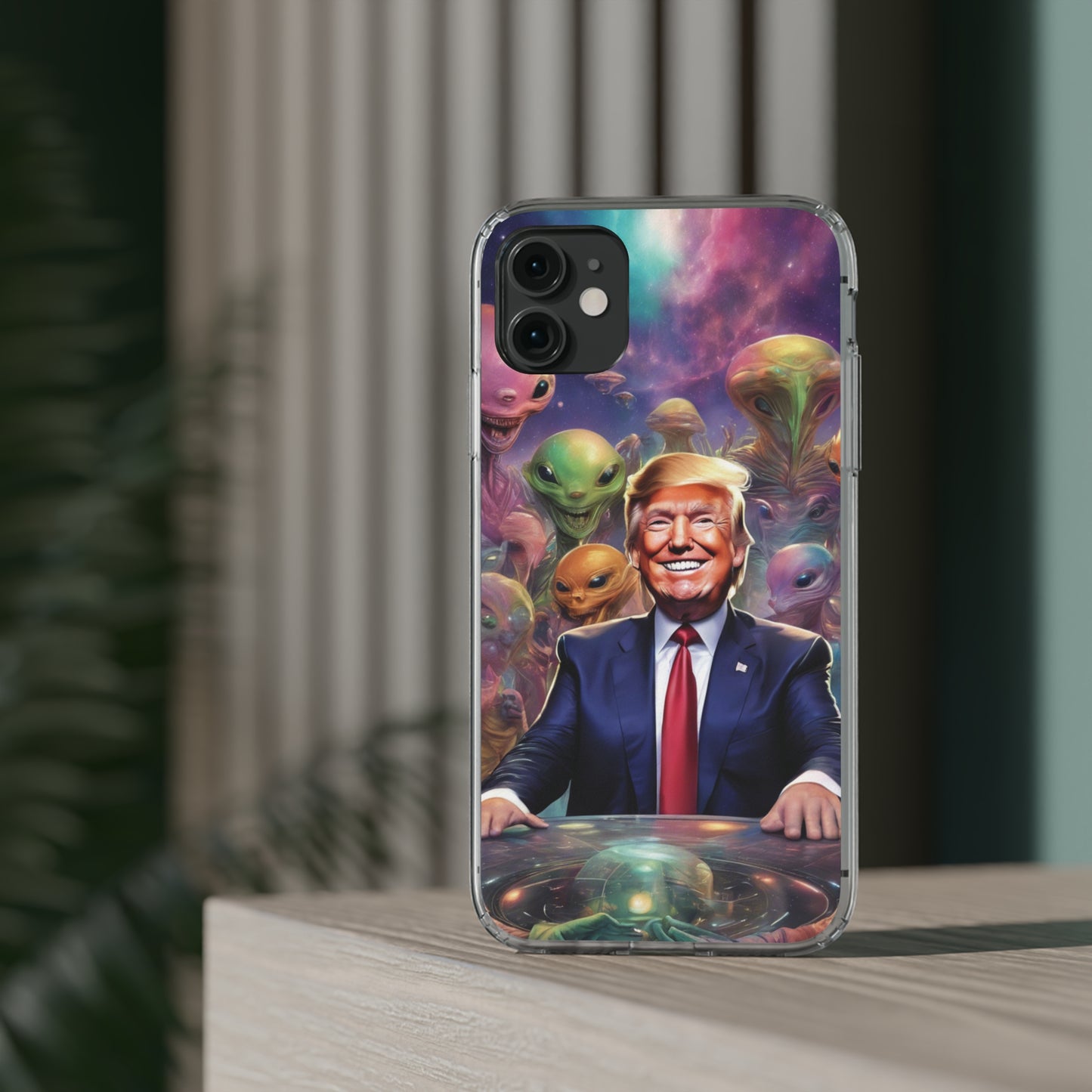 Cool alien Phone case. Trump among the aliens