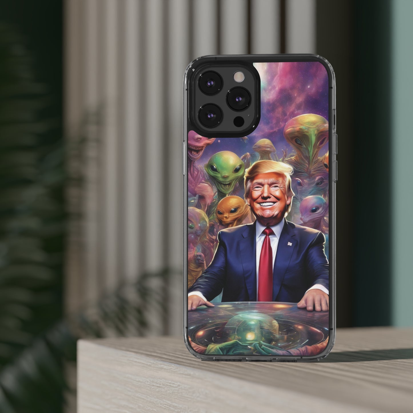 Cool alien Phone case. Trump among the aliens