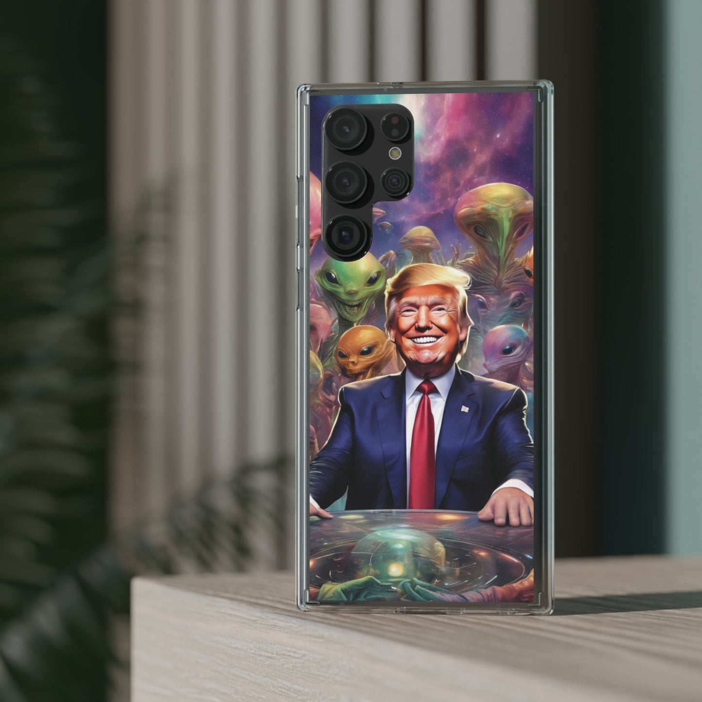 Cool alien Phone case. Trump among the aliens