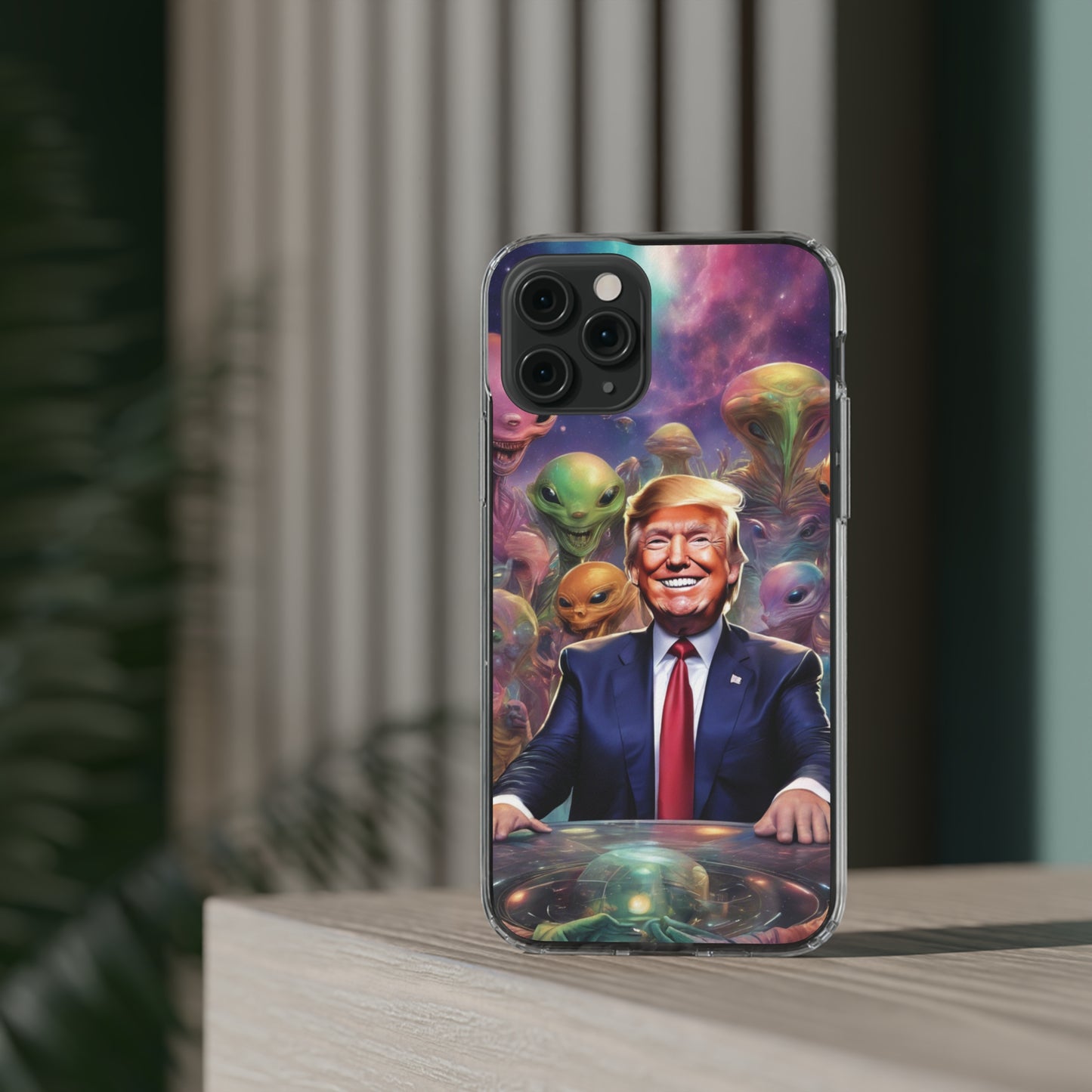 Cool alien Phone case. Trump among the aliens