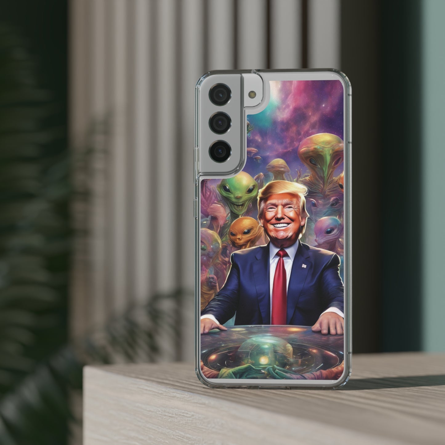 Cool alien Phone case. Trump among the aliens