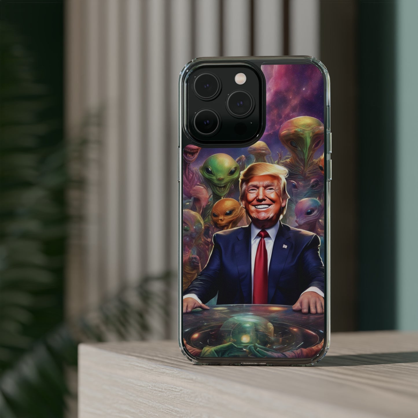 Cool alien Phone case. Trump among the aliens