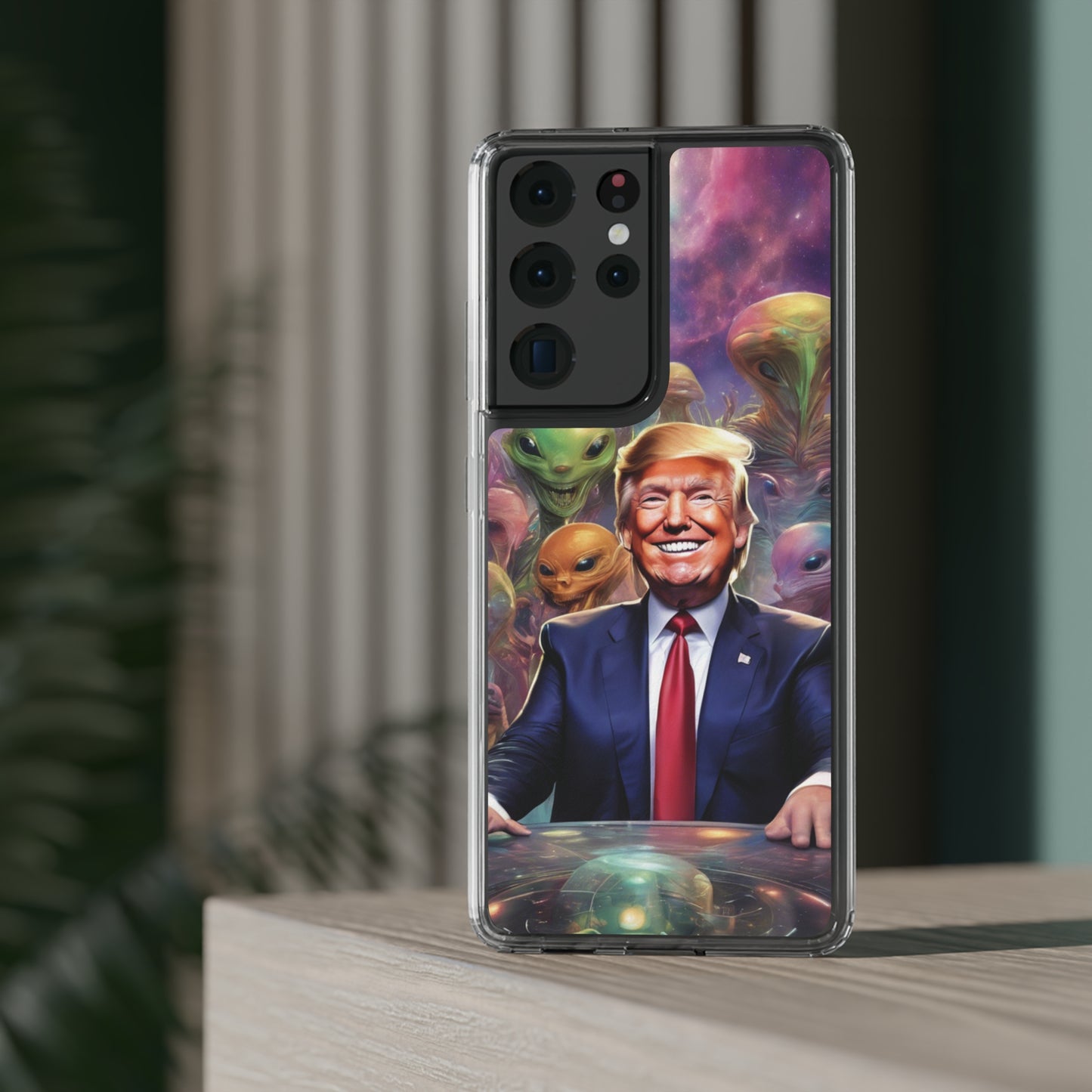 Cool alien Phone case. Trump among the aliens