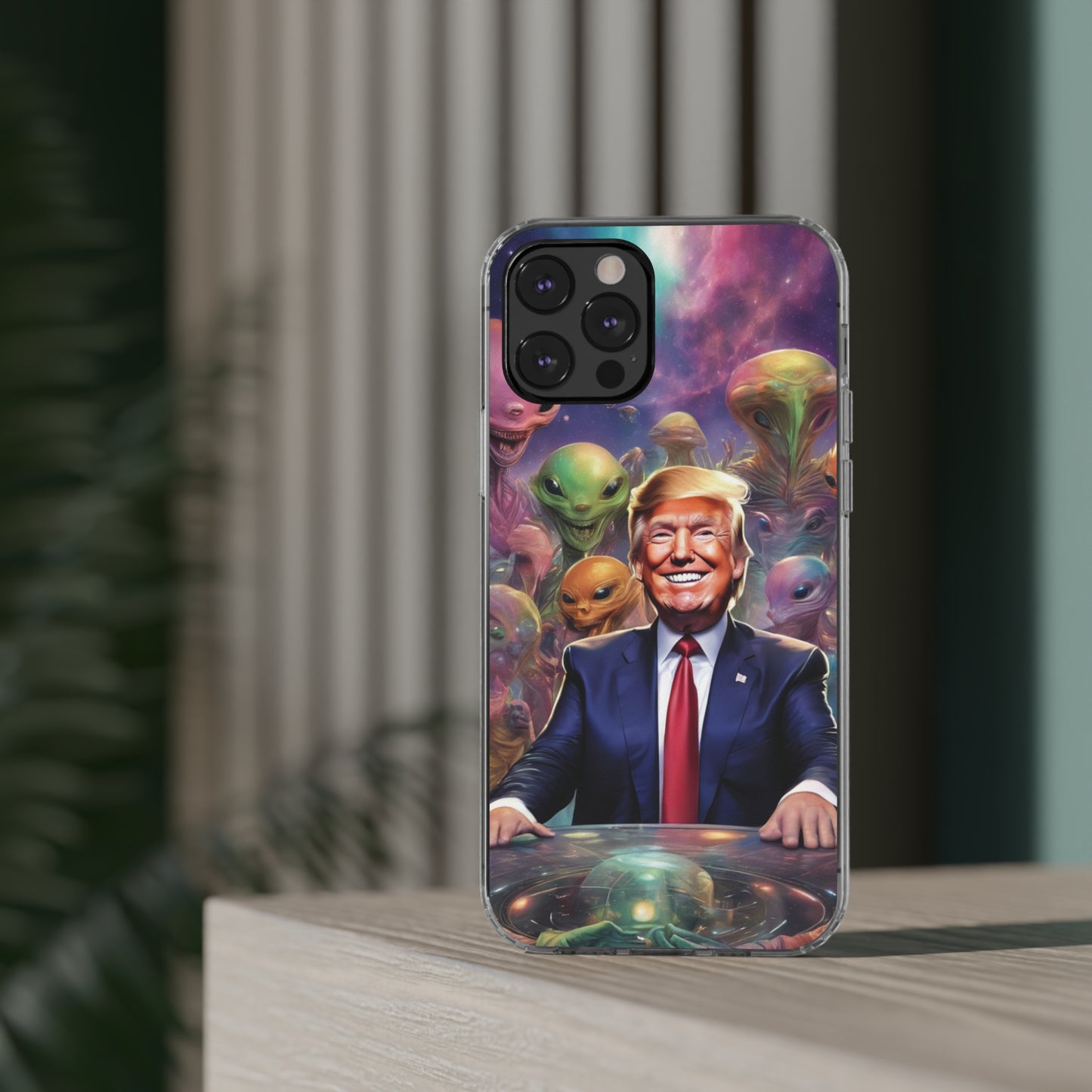 Cool alien Phone case. Trump among the aliens