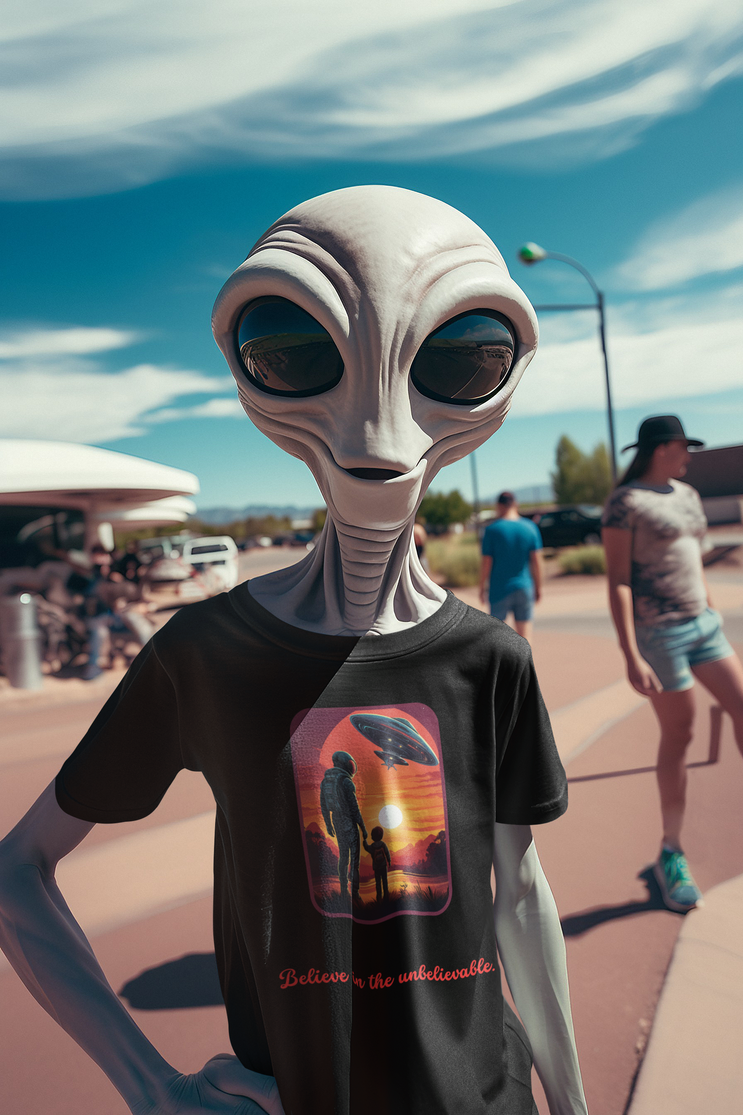 Cool alien Shirts _Believe in the unbelievable.