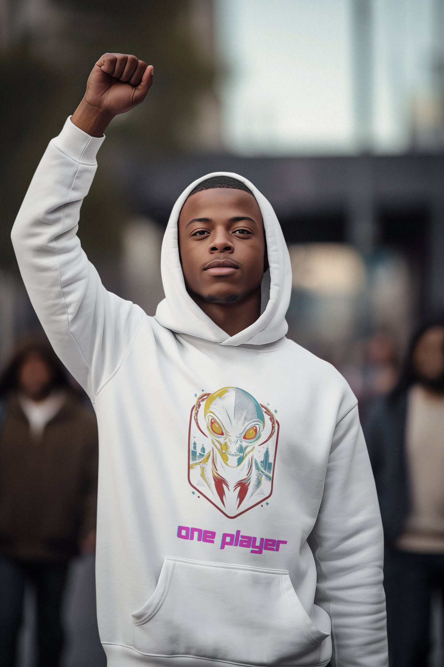 Hoodie sweatshirt_  One player