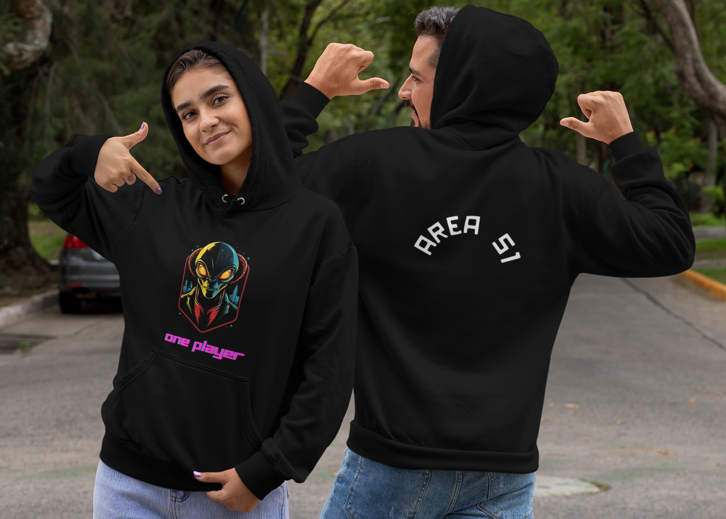 Hoodie sweatshirt_  One player