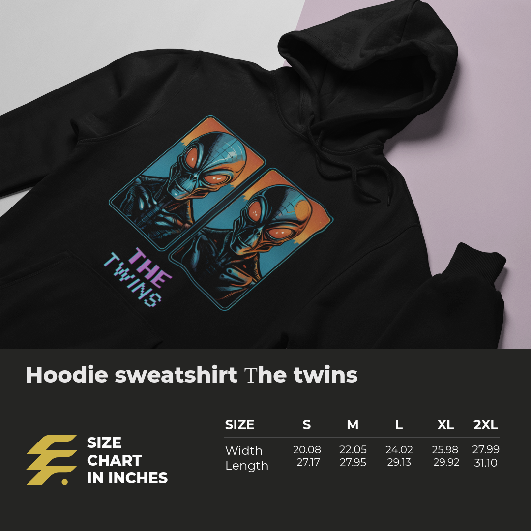 Hoodie sweatshirt_  Τhe twins