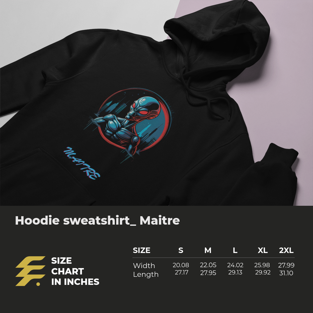 Hoodie sweatshirt_  Maitre