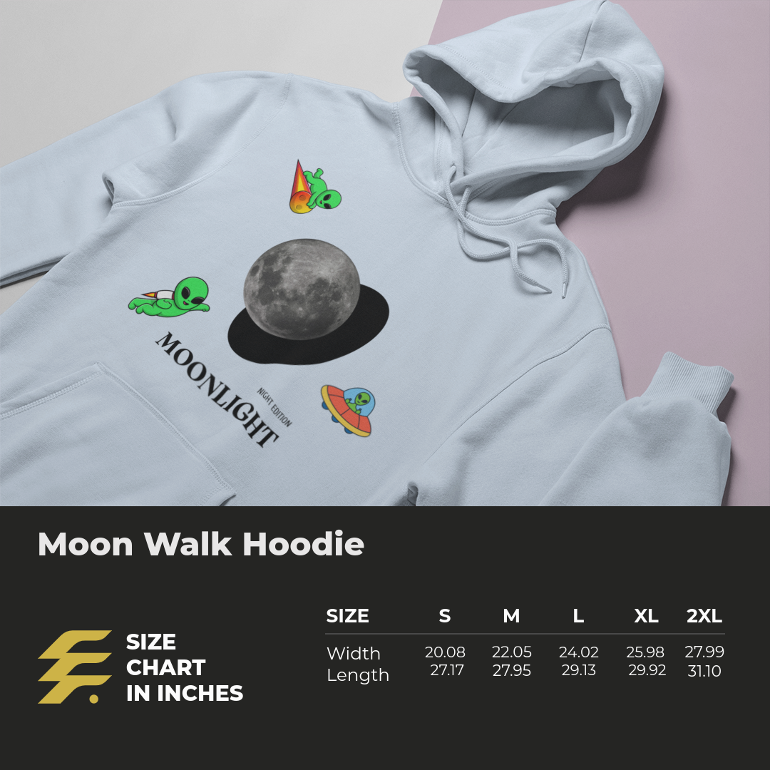 Hoodie sweatshirt_ Moon Walk