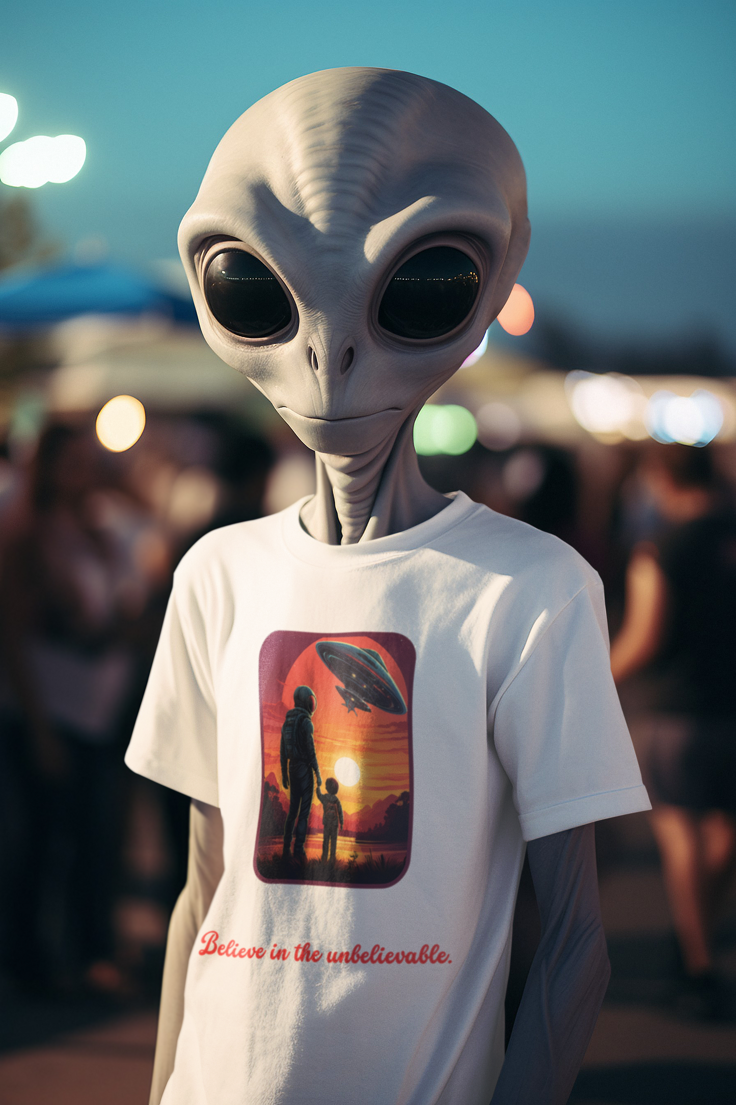 Cool alien Shirts _Believe in the unbelievable.