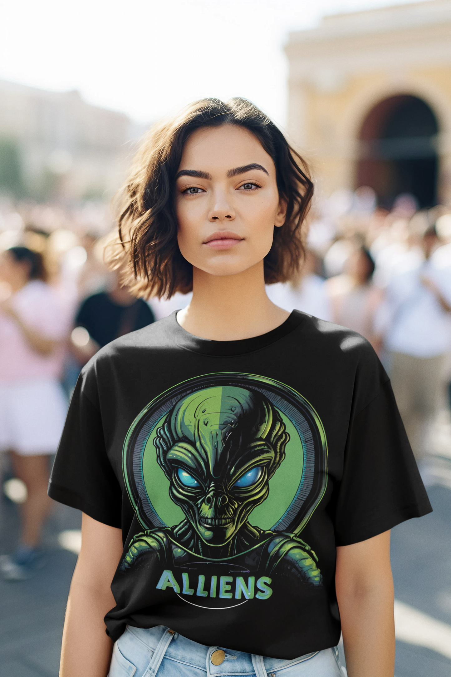 In this Cool Alien Shirts, one realizes that... they are not alone!